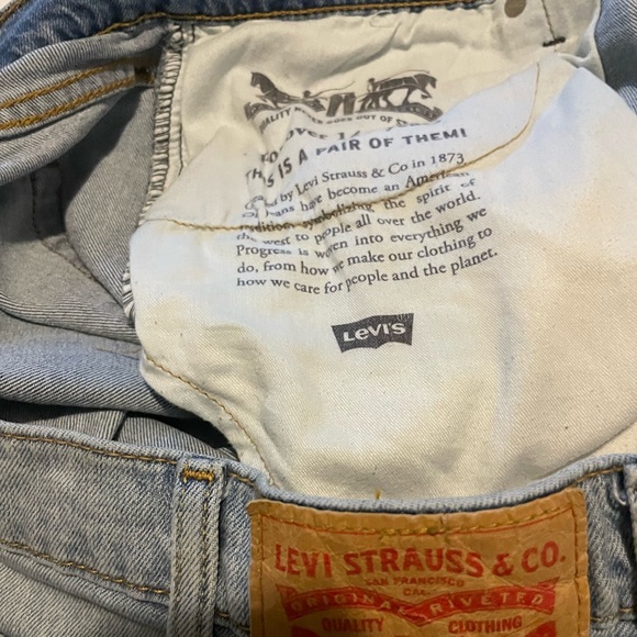 LEVIS ripped blue jeans 38/32 - Picture 6 of 7